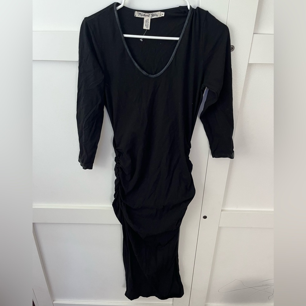 Michael Stars Black Long Sleeve Dress